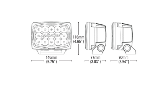 Striker LED Dimensions