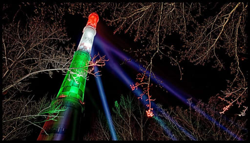 Hőerőmű kémény fényfestés - 2017 cover image