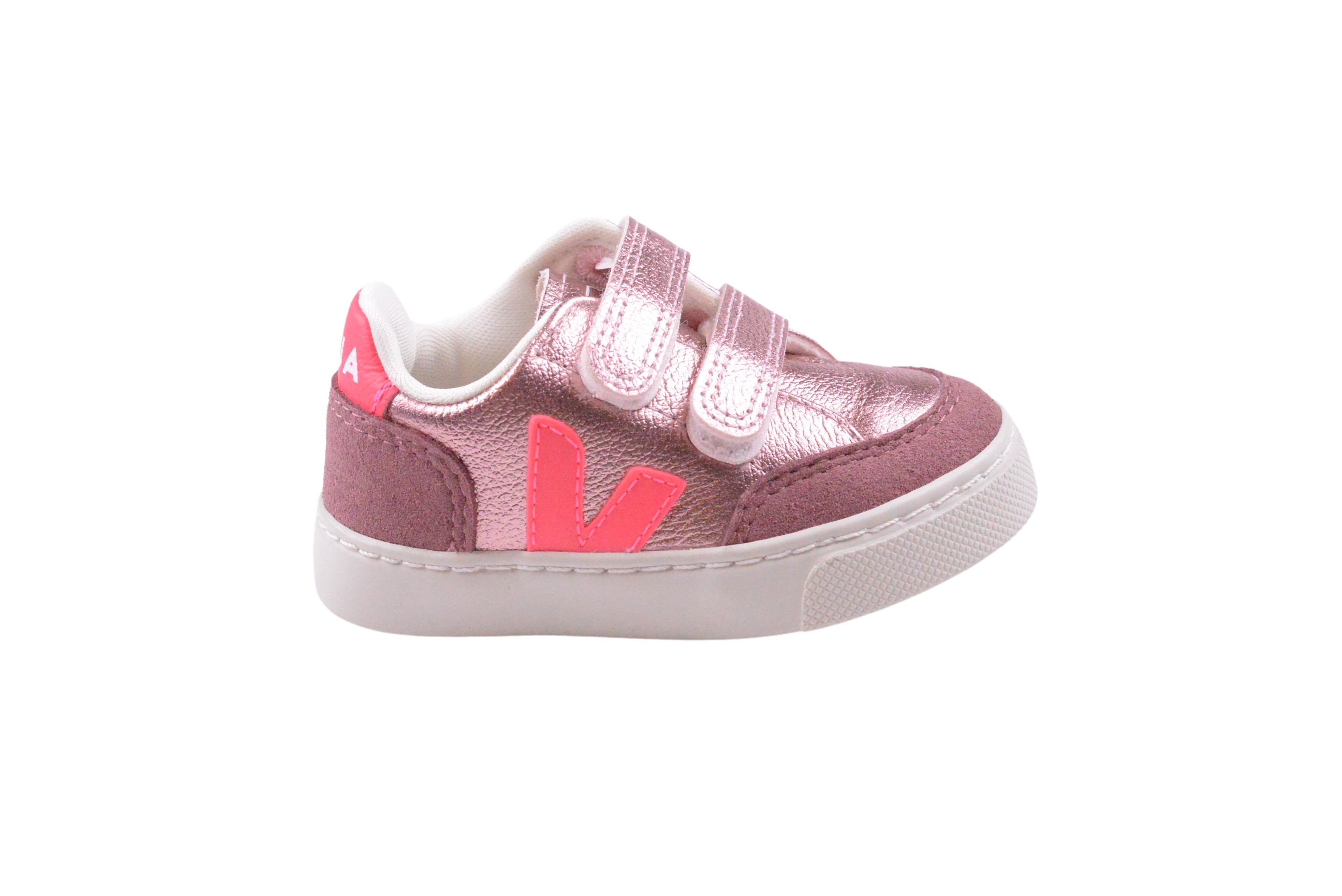 Sneaker Veja roze Small V12 - Pim Pam Poen