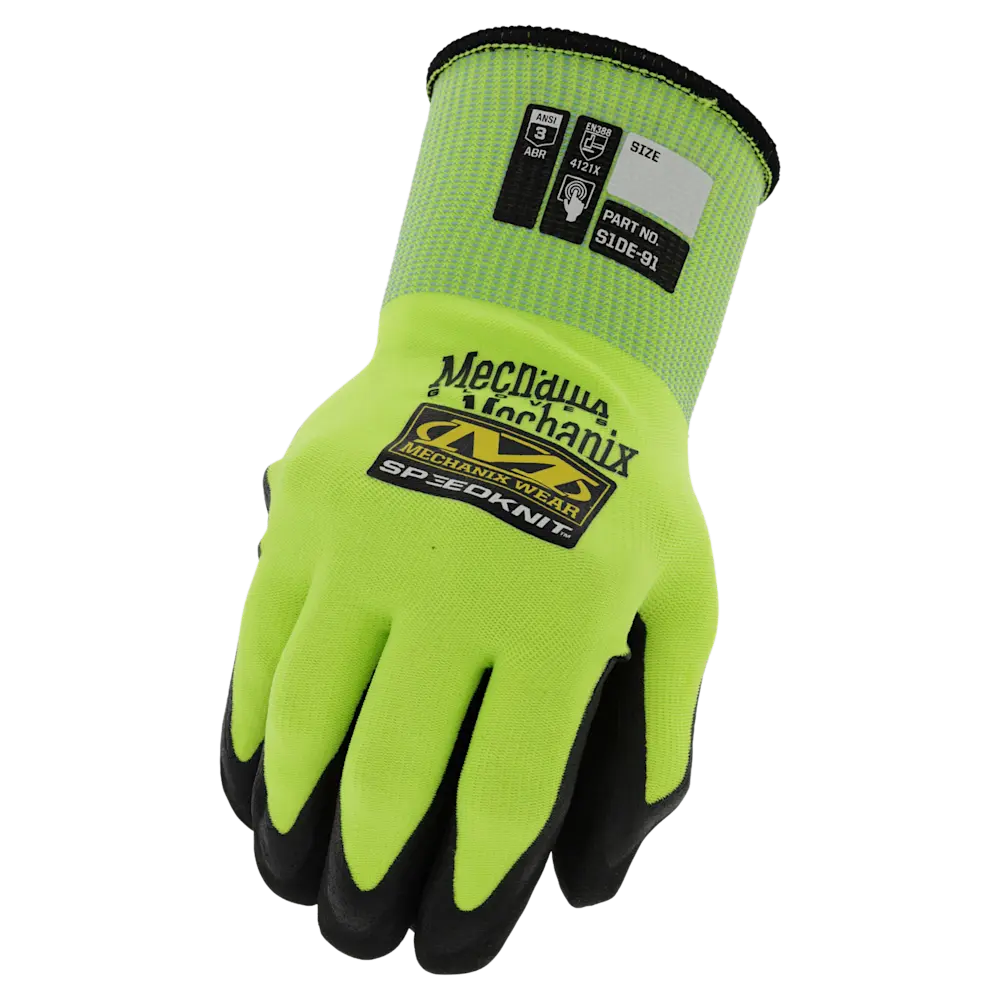 Mechanix Wear Speedknit Hi-Viz Gloves Fluorescent Yellow X-Large - featured image