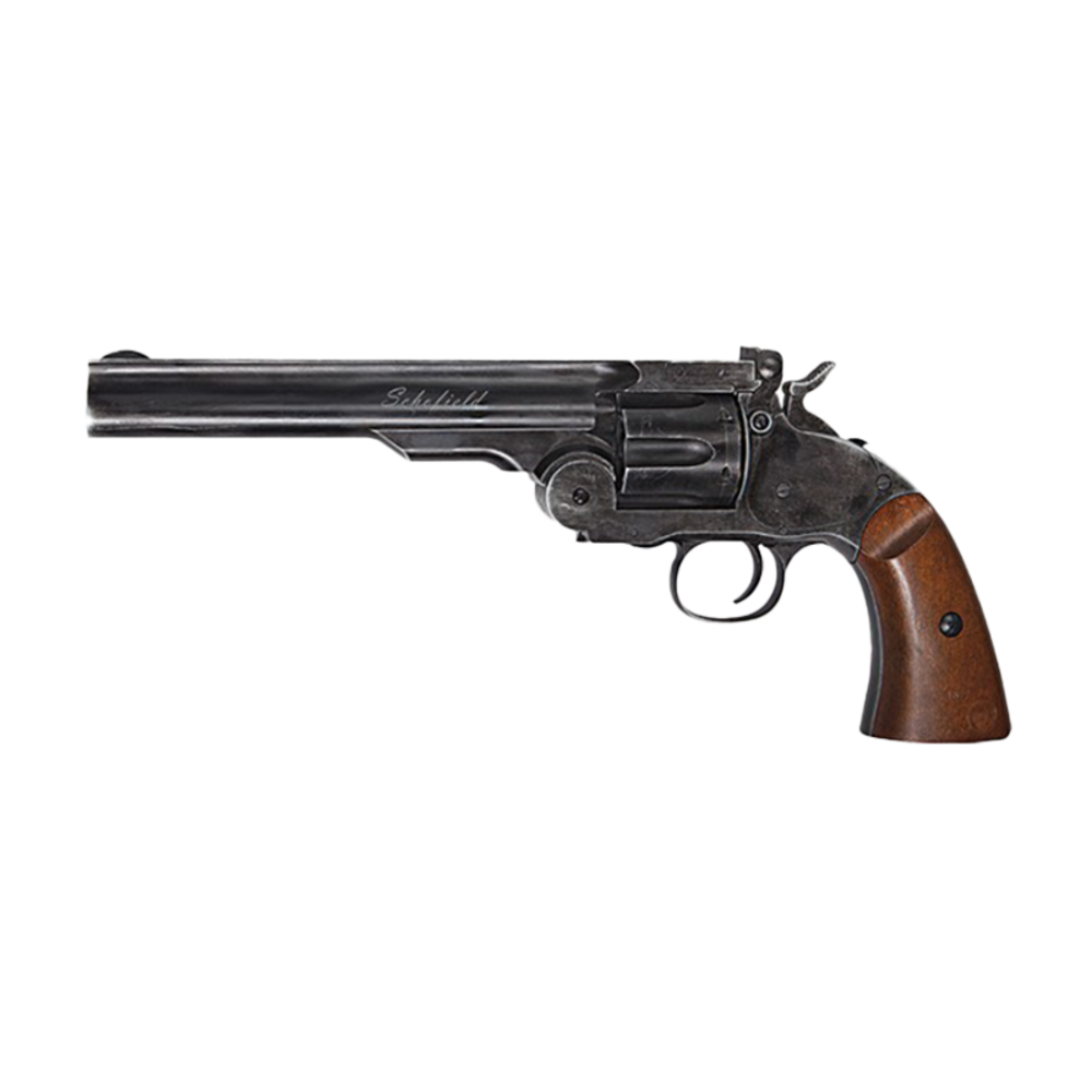 ASG Schofield Air Pistol Aged Black & Wood .177 Pellet - featured image