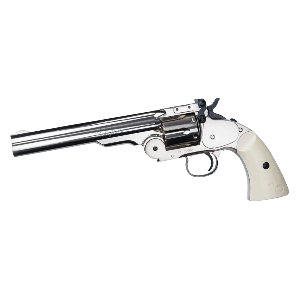 ASG Schofield Air Pistol Silver & Ivory .177 Pellet - featured image