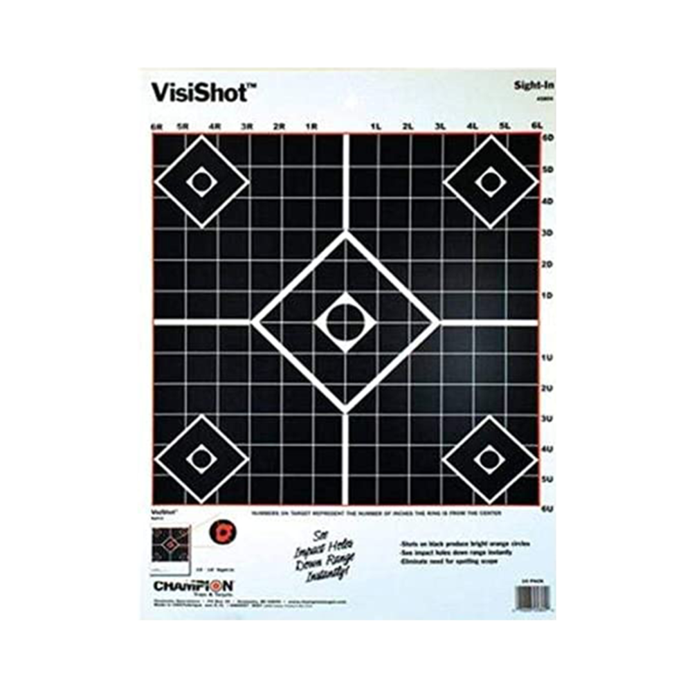 Champion Visishot Sight-In Targets (10 Pack) - featured image