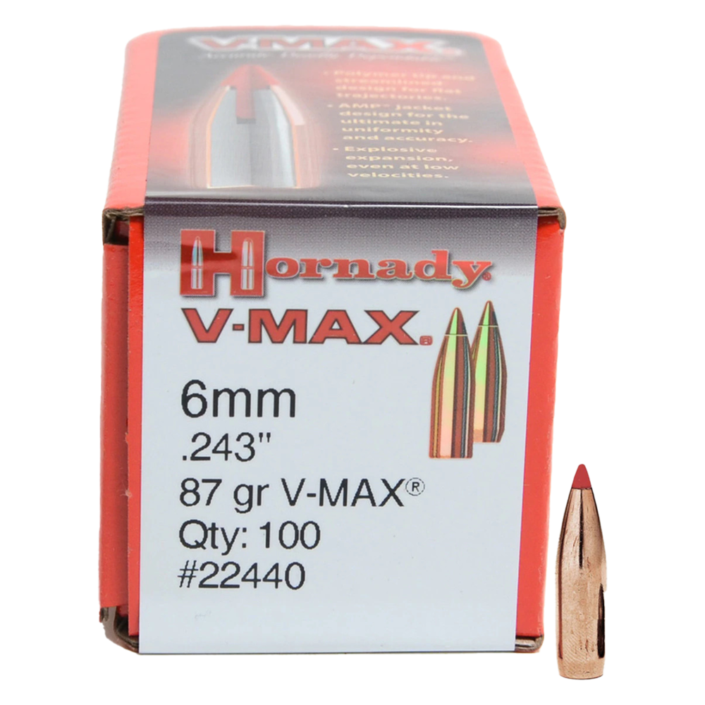 Hornady V-Max 6Mm 87Gr Bullets (100) - featured image