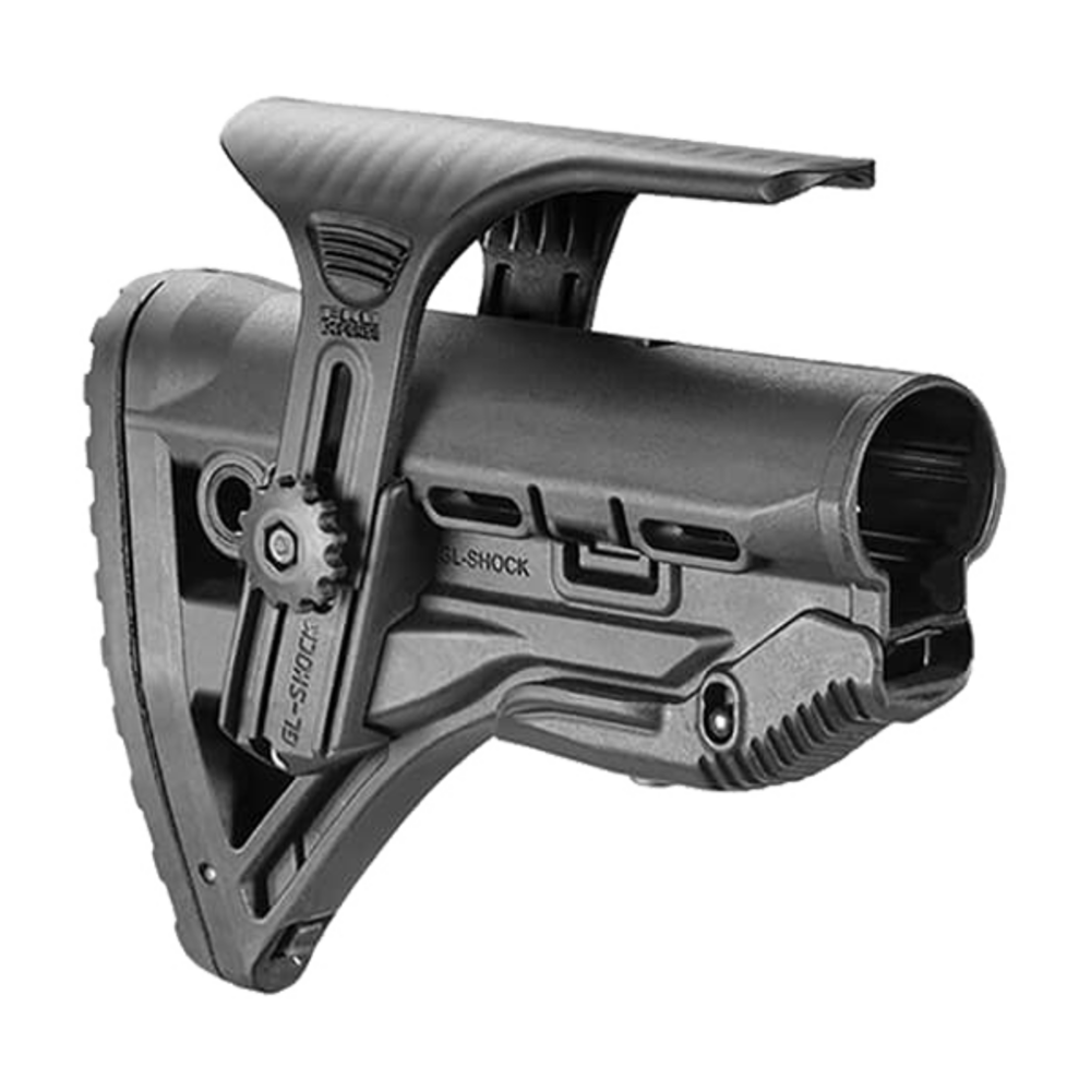 FAB Defense GL Shock Collapsible AR15 Buttstock With Cheekriser Black - featured image