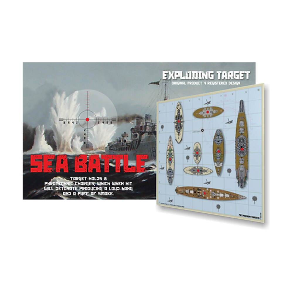 Premium Targets Reactive Air Rifle Target Sea Battle - featured image