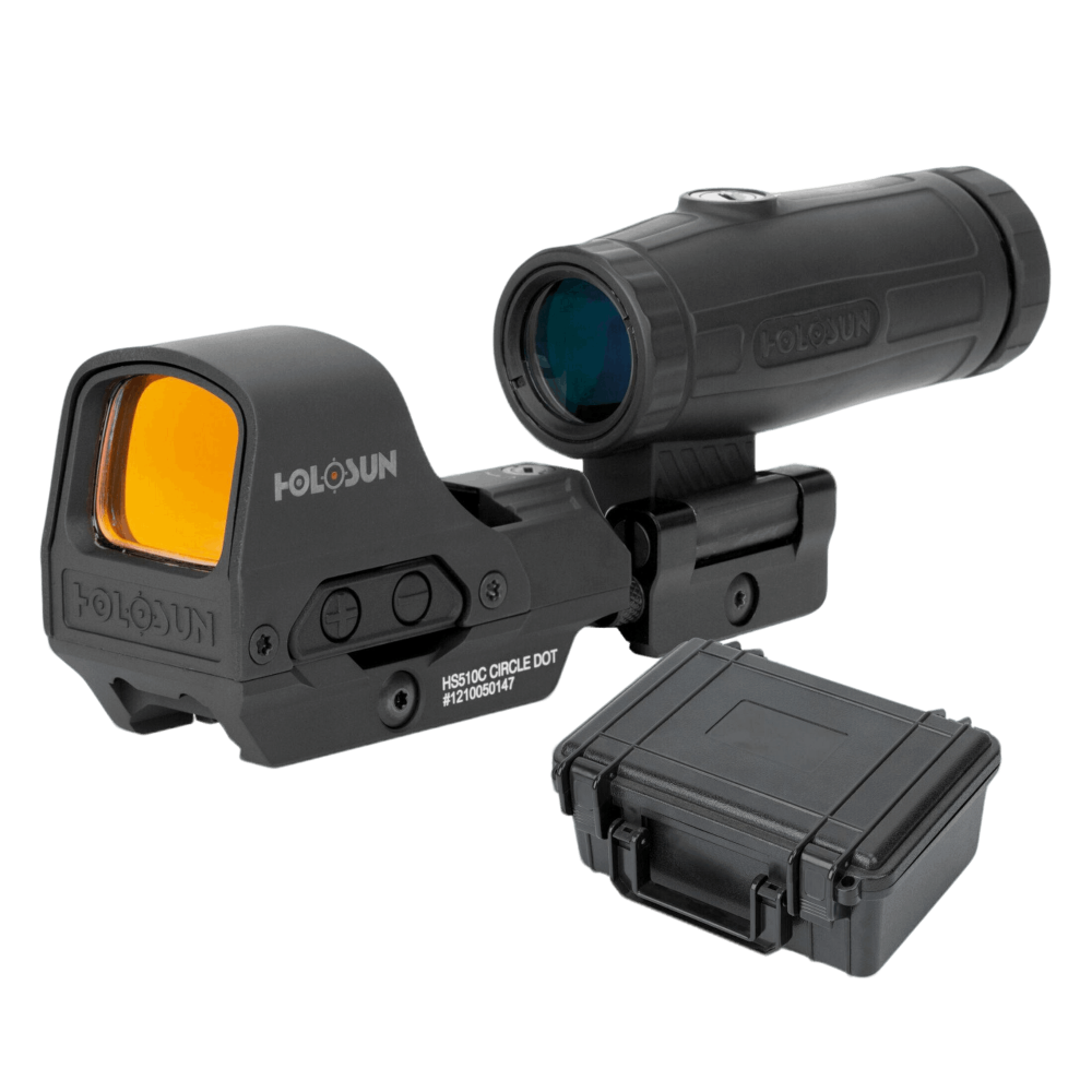 Holosun Set HS510C Red Dot & HM3X Magnifier & Hardcase - featured image