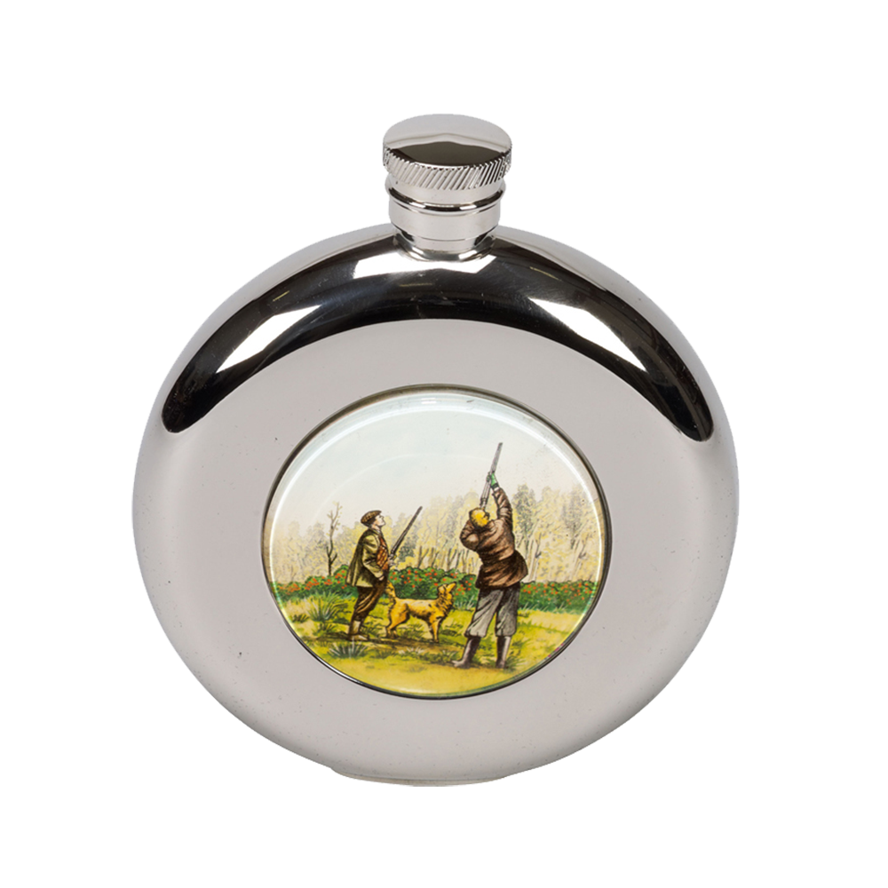 Bisley 4.5Oz Round Hip Flask Boxed - featured image