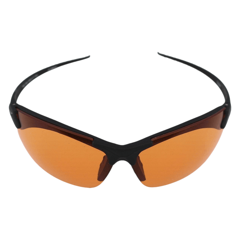 Edge Sharp Edge Shooting Glasses, Tiger Eye, Thin Temple, Black Frame - featured image