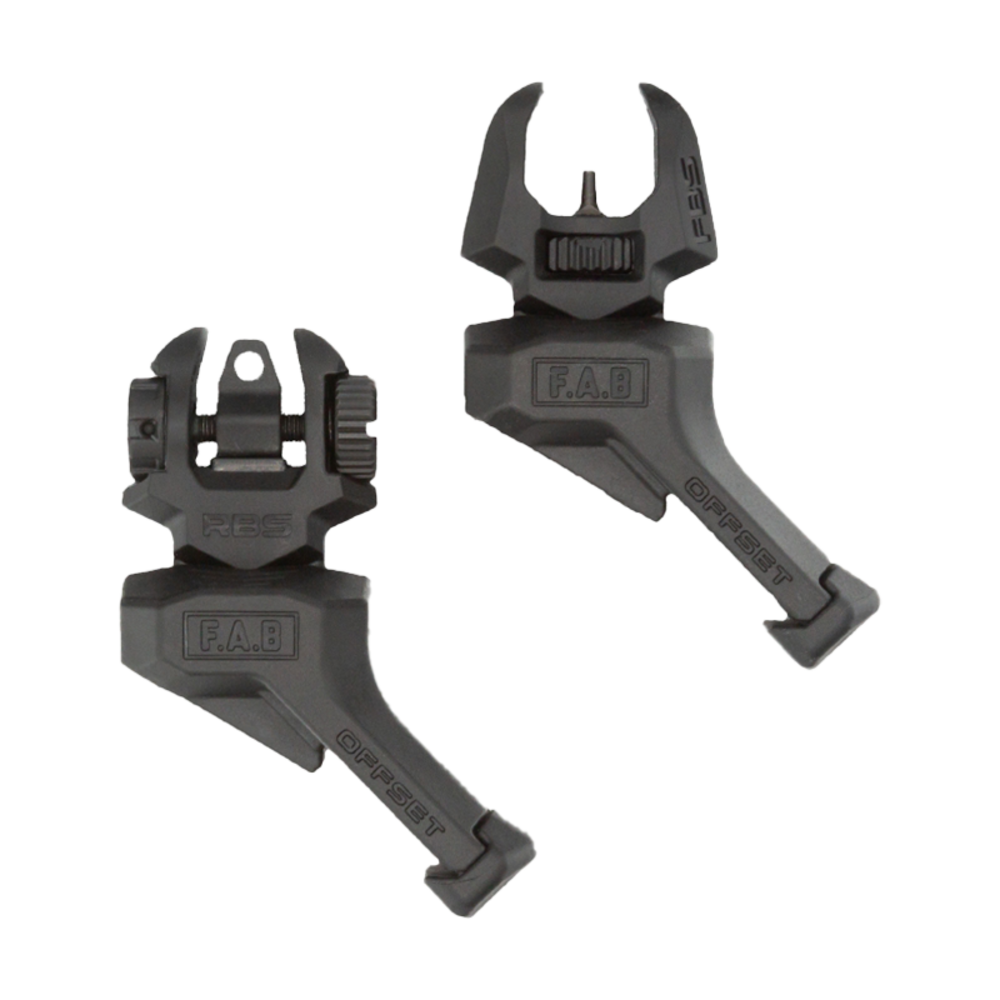 FAB Defense Front And Rear Offset Folding Sights Black - featured image