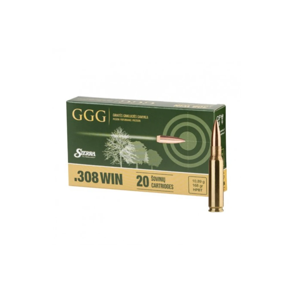 GGG 308 FMJ 168gr Match Ammunition - featured image