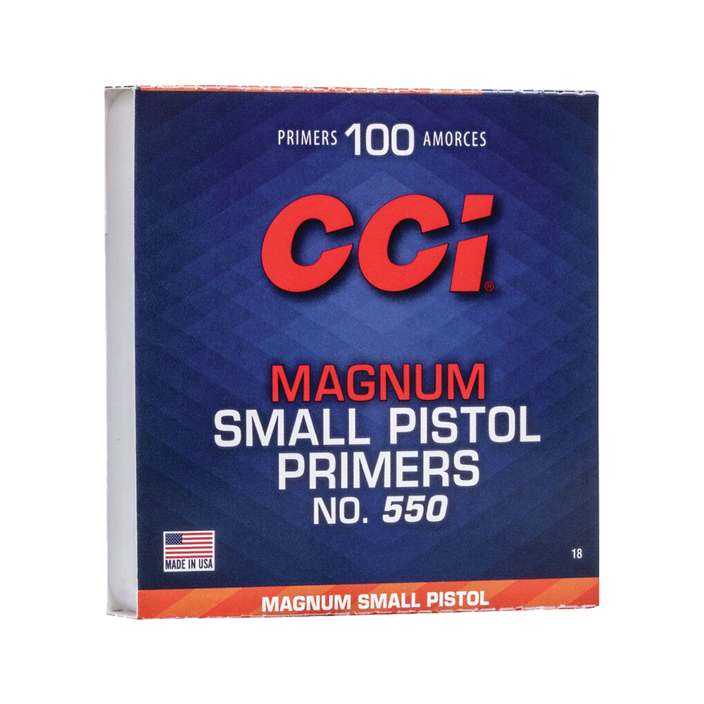 CCI 550 Magnum Small Pistol Primer (100 Pack) - featured image