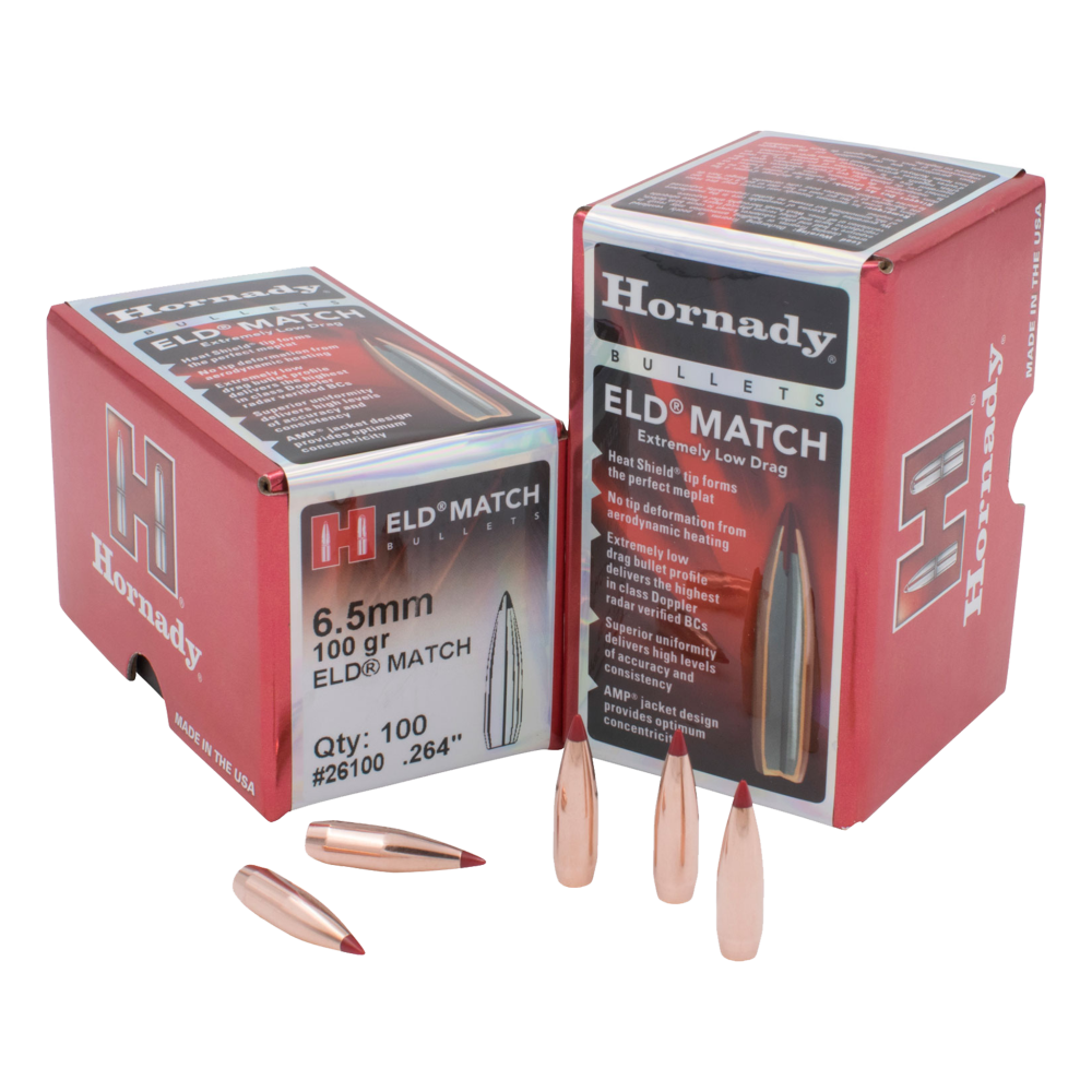 Hornady 6.5Mm 100Gr Eld Match Bullets (100) - featured image
