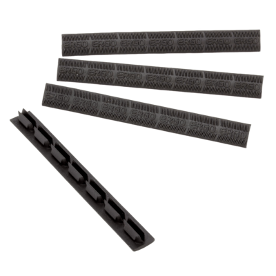 Ergo Modular Wedgelok Rail Covers KeyMod 7 slot (4 Pack) Black