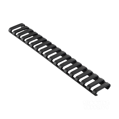 Ergo 18 Slot Low Profile Ladder Rail Cover Black