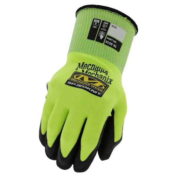 Mechanix Wear Speedknit Hi-Viz Gloves Fluorescent Yellow Medium