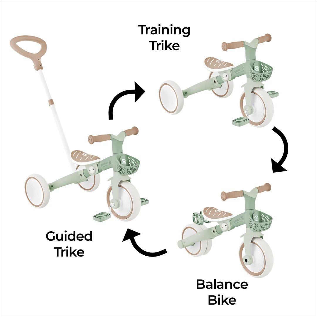 3in1 Learning Trike - Pistachio