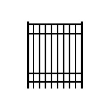 72" x 48" Black 4-Rail Gate