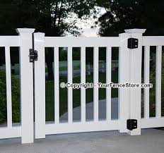 Ares 4' x 4' Straight Top White Gate-264w
