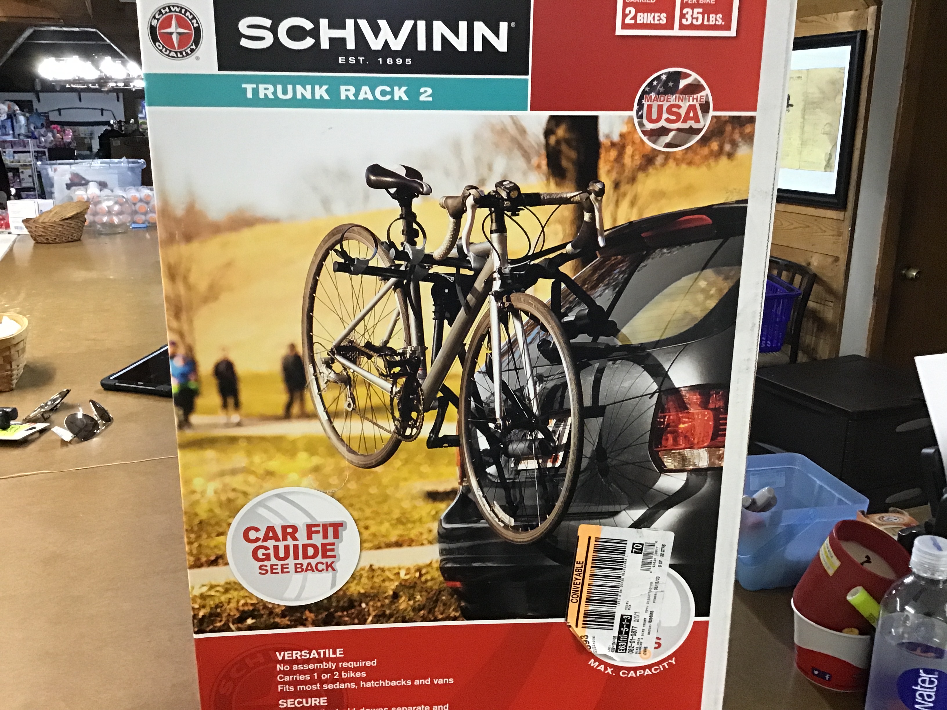 schwinn trunk bike rack