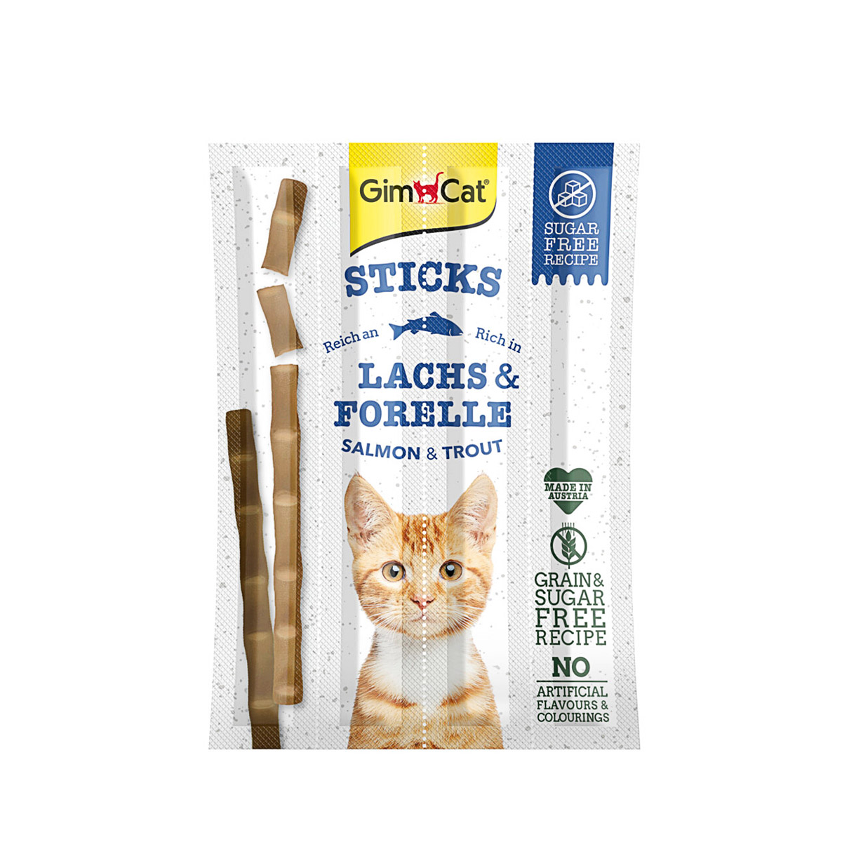 Gimcat Kattensnacks Sticks Zalm & Forel