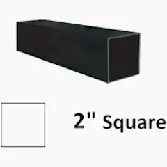 2" x 82" Blank Post Black