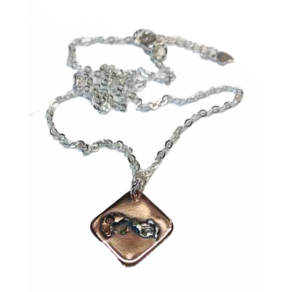 MIXED METALS OVER-LAY NECKLACE