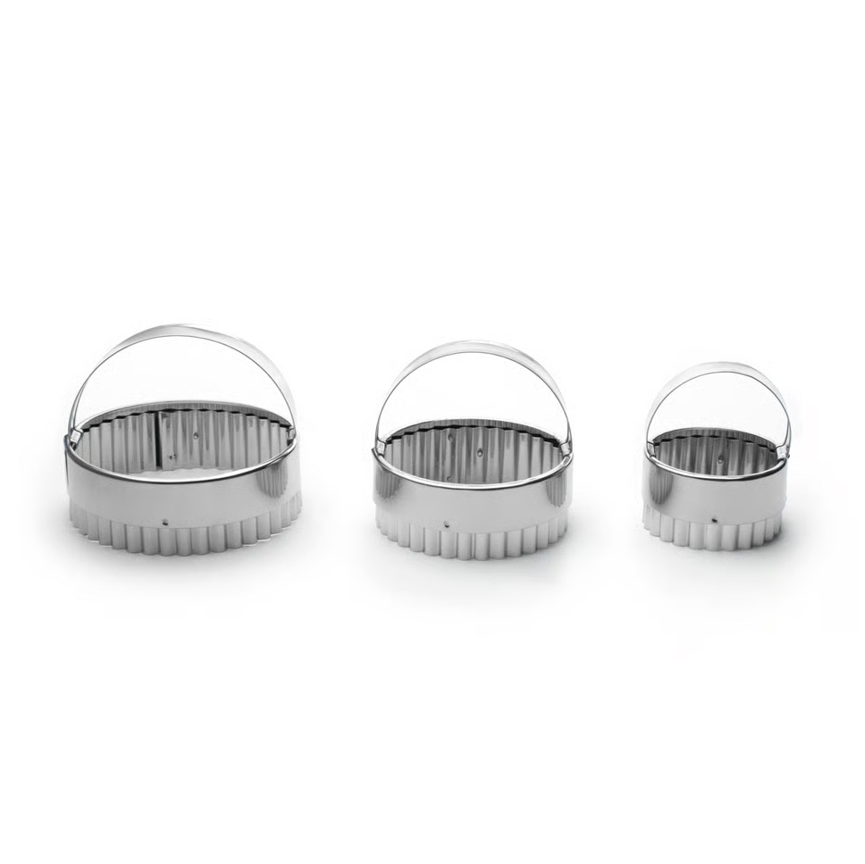 Fox Run Rippled Round Biscuit Cutters