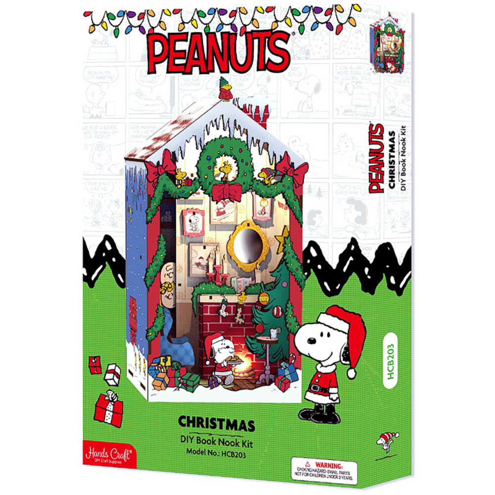 Peanuts Christmas House DIY Book Nook Kit