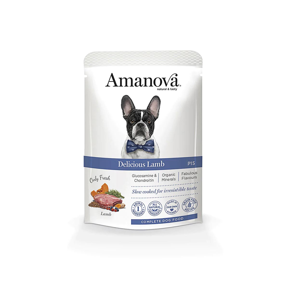 Amanova Pouch Hond Delicious Lamb 100g
