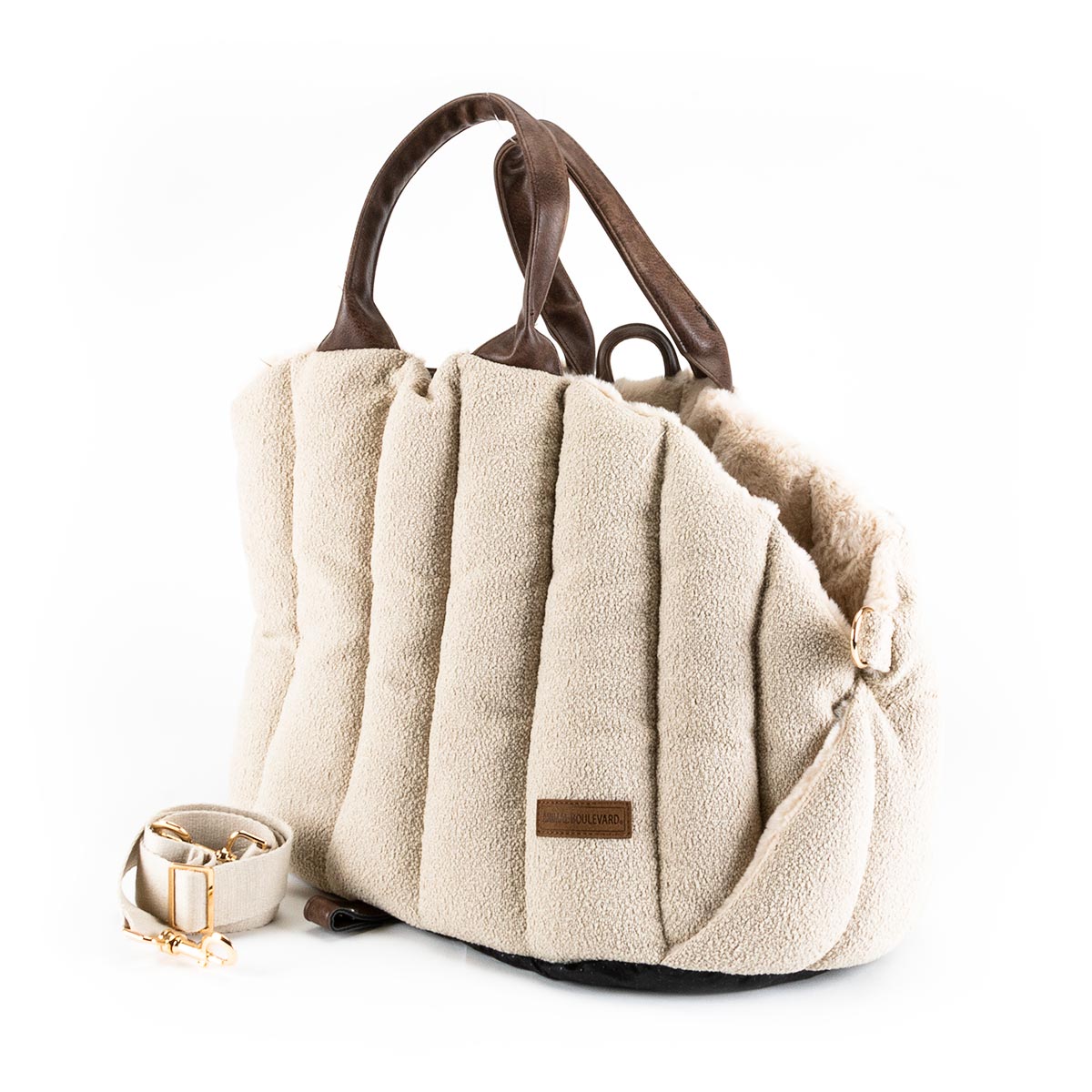 Animal Boulevard Hondentas Home & Away Boucle Beige XS