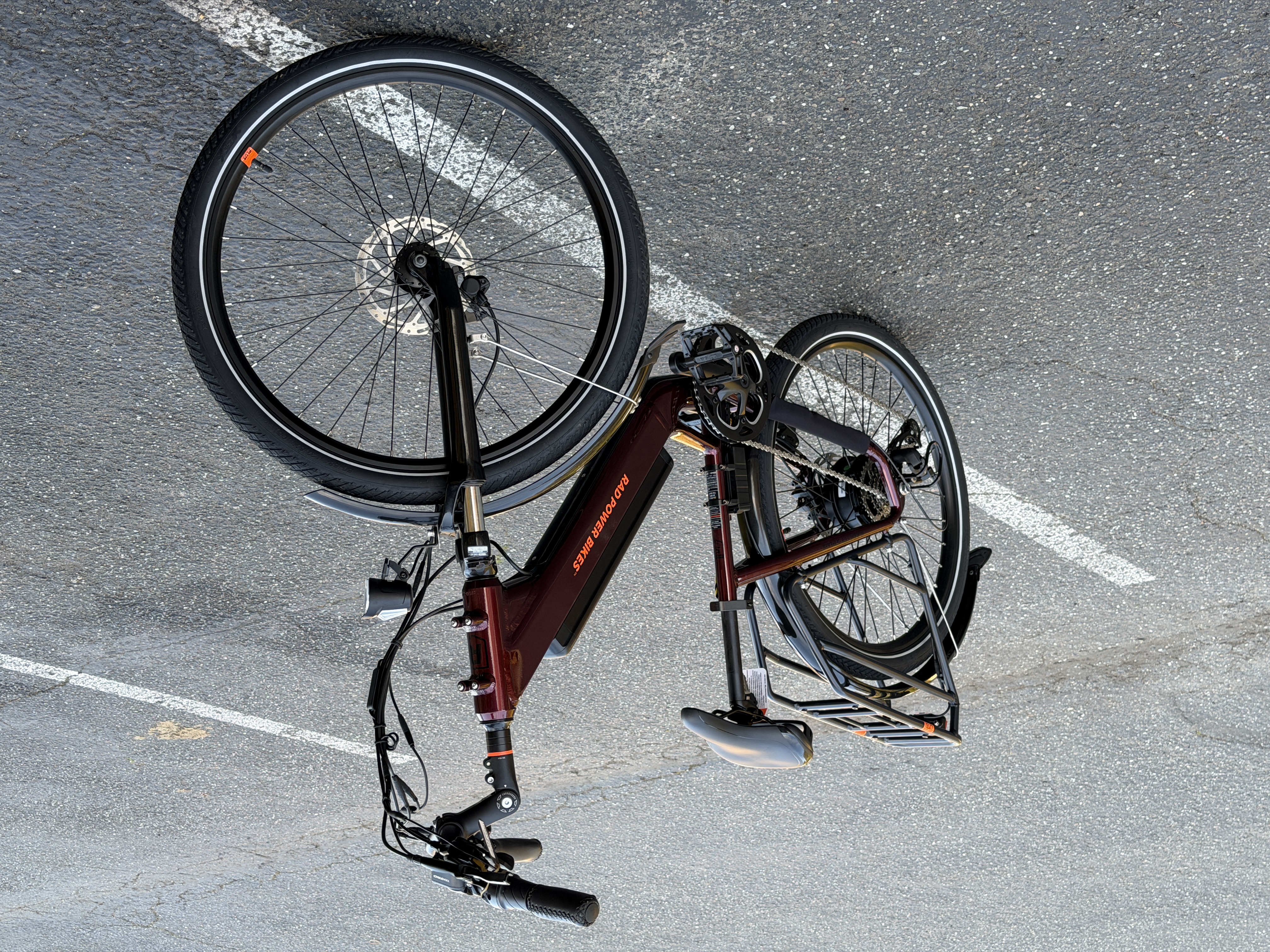 RadCity™ 5 Plus Electric Commuter Bike Step-Thru Burgundy Red