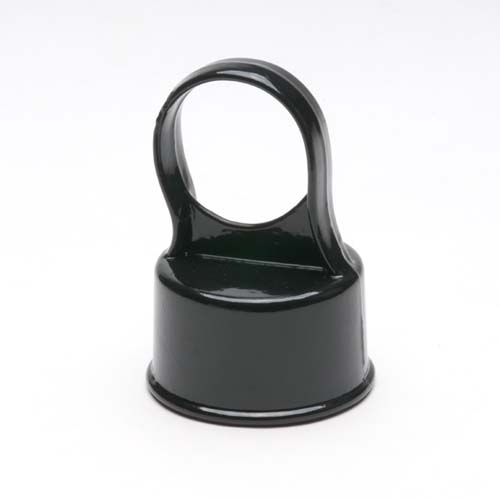 1 7/8" x 1 5/8" Aluminum Loop Cap Black