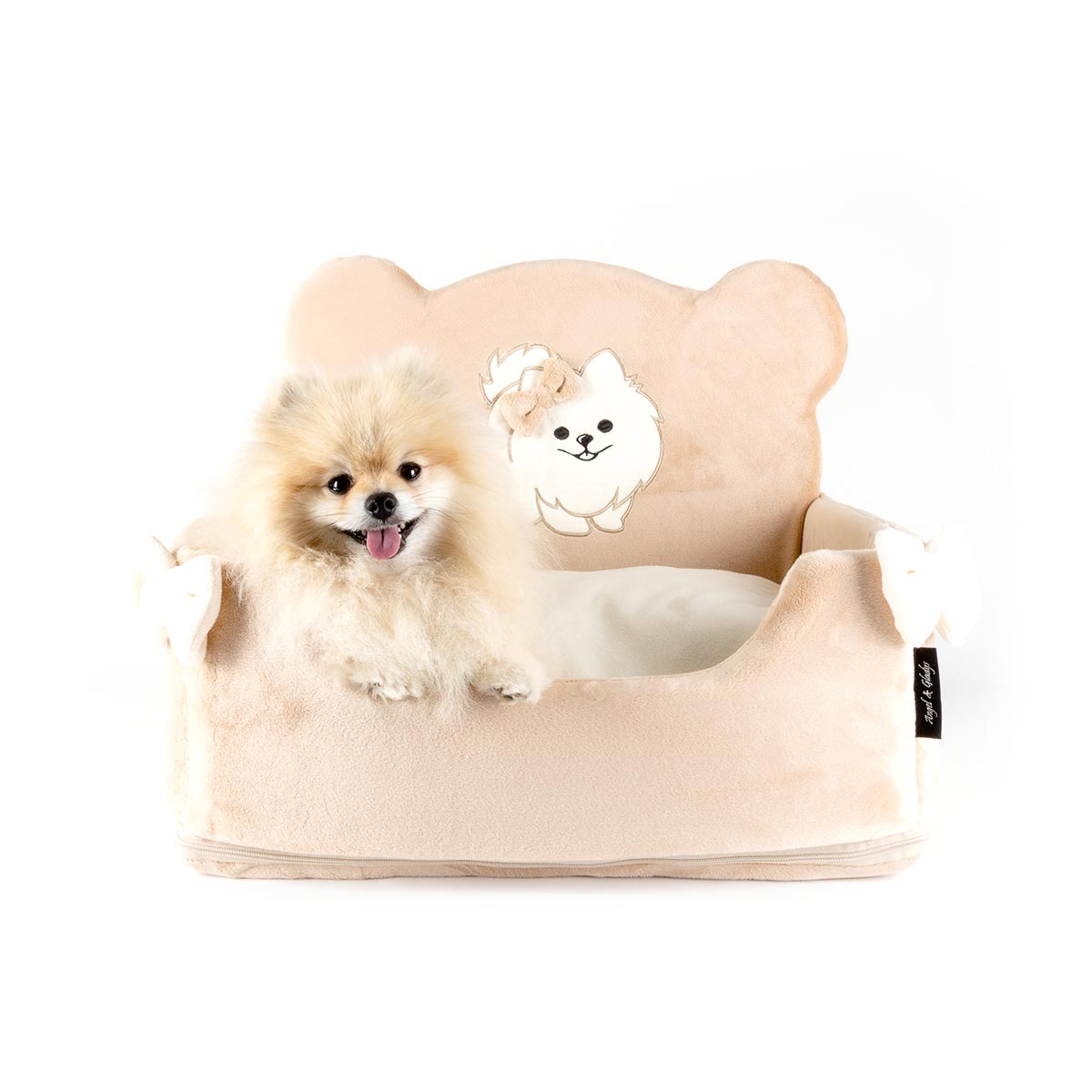 Angel & Gladys Hondenmand Cute Teddy Pom Caramel Bow
