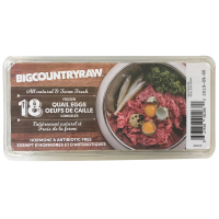 Big Country Raw - Frozen Quail Eggs 18 ct