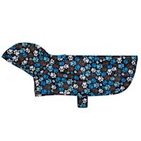RC Pets Packable Rain Dog Poncho Pitter Patter Chocolate XXL