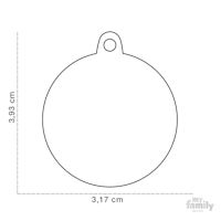 My Family Custom Pet ID Tags - Charms Black Paw L