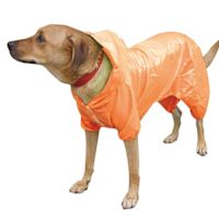 ppark Packable Pocket Hooded Coverall Dog Raincoat Orange 23