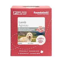 Red Dog Blue Kat Raw Dog Food - Lamb & Veggies Foundations 1 lb Case of 8