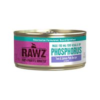 Rawz Cat Food Pate Cans - Lower Phosphorus Tuna & Salmon 5.5 oz Single