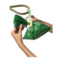 Earth Rated Leash Dispenser with 15 Dog Poop Bags (Unscented)