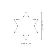 My Family Custom Pet ID Tags - Bronx Sheriff Star