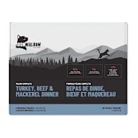 Iron Will Raw Frozen Cat Food - Complete Turkey, Beef & Mackerel Dinner 3 lb