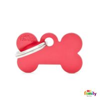 My Family Custom Pet ID Tags - Basic Red Bone S