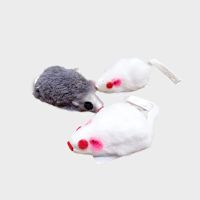 Go Cat Toy Real Fur Short Haired Mouse 1 pc - 2"