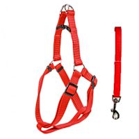 ppark Junior Puppy Harness & Leash Set Red M