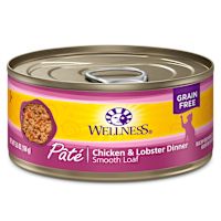 Wellness Cat Food Can - Chicken & Lobster Pate 155 g (5.5 oz) Case of 24