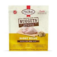 Primal Frozen Raw Dog Food - Canine Rabbit Nuggets 3 lb