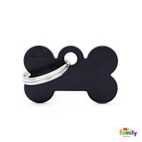 My Family Custom Pet ID Tags - Basic Black Bone S