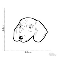 My Family Custom Pet ID Tags - Friends Fawn Dashund